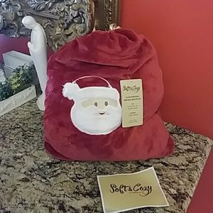 Soft & Coat Santa Throw & Bootie Set